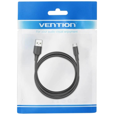 ���� ������ USB 2.0 AM to Micro 5P 2.0m black Vention (CTIBH) - �������� 2