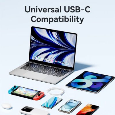 ���� ������ USB-C to USB-C 1.0m 60W white Vention (TRCWF) - �������� 9
