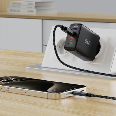 ���� ������ USB 2.0 AM to USB-C 1.2m 60W black Acefast (6974316284482) - �������� 5