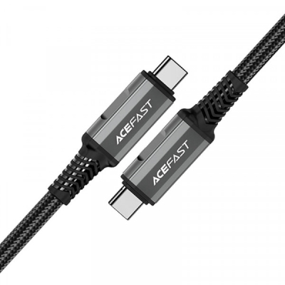 ���� ������ USB-C to USB-C 1.0m USB 4.0 240W audio/video black-grey Acefast (6974316282631) - �������� 2