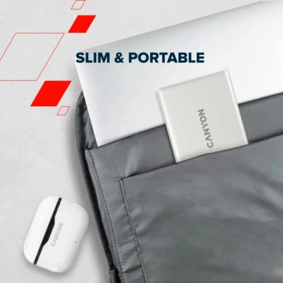 ������� ������������ Canyon 10000mAh OnPower 511 PD20W Magnetic wireless MagSafe Grey (CNS-CPB511G) - �������� 10