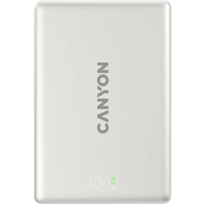 ������� ������������ Canyon 10000mAh OnPower 511 PD20W Magnetic wireless MagSafe Grey (CNS-CPB511G) - �������� 1