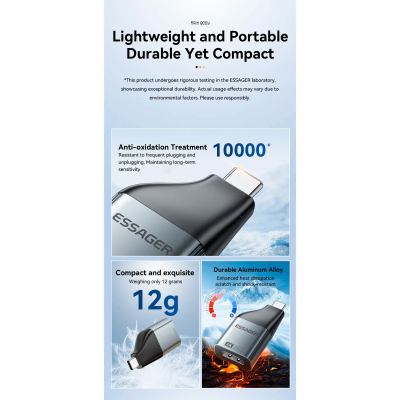 ���������� HDMI F to USB-C M 4K60Hz Essager (EZJHD60-MJ0G-P) - �������� 6