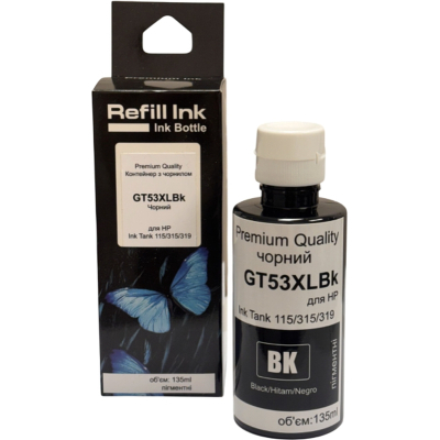 ������� Premium Quality HP GT53XLBk 135 ml, Jet Ink Tank 115/315/319 (70265159) - �������� 1