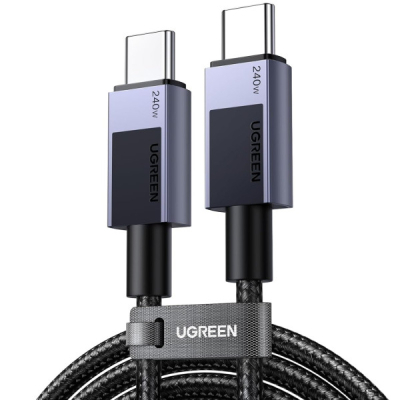 ���� ������ USB-C to USB-C 1.0m 240W 480Mbps black Ugreen (45067) - �������� 1