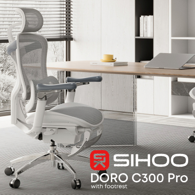 ������ ����� Sihoo ����� ������ � ��������� ��� ��� Sihoo DORO C300 Pro Mesh White with (DORO-C300-PRO-M102-JT) - �������� 6