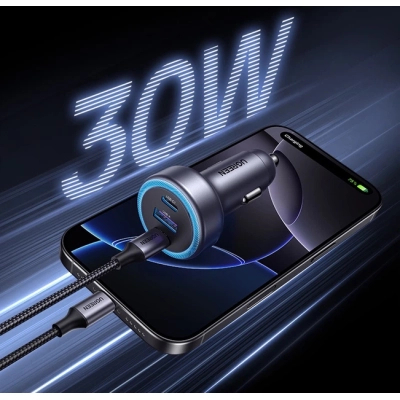 �������� ������� Ugreen 2xUSB-C PD30W + 1xUSB QC3.0 EC307 gray (45843) - �������� 2