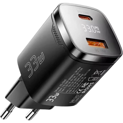 �������� ������� 1xUSB-C + 1xUSB 33W GaN black Essager (ECT33W-GMB01-Z) - �������� 2