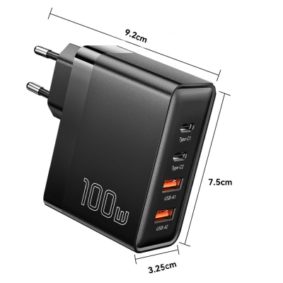 �������� ������� 2xUSB-C + 2xUSB 100W Essager (ECT2CA-QYB01-Z) - �������� 11