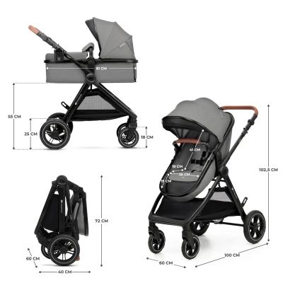 ������� Kinderkraft 2 � 1 Esme Grey (KSESME00GRY2000) (5902533929658) - �������� 2