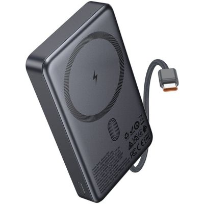 ������� ������������� HOCO 10000 mAh Origen Dual PD/20W Magnetic with cable Type-C Metal Gray (Q44 / 714983) - �������� 3