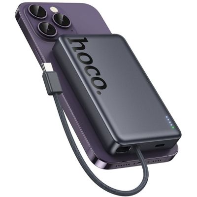 ������� ������������� HOCO 10000 mAh Origen Dual PD/20W Magnetic with cable Type-C Metal Gray (Q44 / 714983) - �������� 5