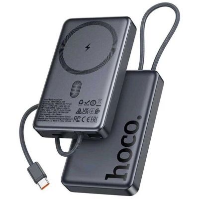������� ������������� HOCO 10000 mAh Origen Dual PD/20W Magnetic with cable Type-C Metal Gray (Q44 / 714983) - �������� 1