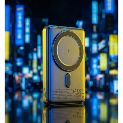 ������� ������������ HOCO 5000mAh Title PD/20W Magnetic with stand + mini wallet Grey (Q46 / 714988) - �������� 10
