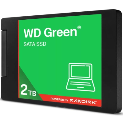 ����������� SSD 2.5" 2TB GREEN WD (WDS200T5G0A-00CPT0) - �������� 2