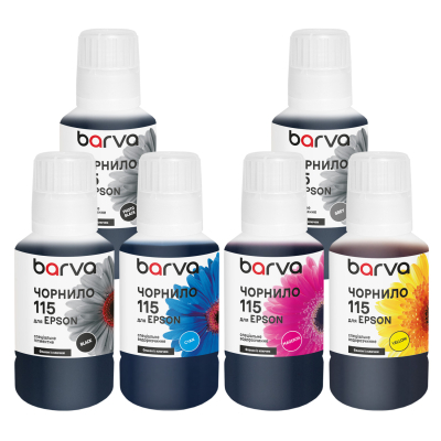 ������� Barva Epson 115 6x140 ��, secial OneKey, PB/C/M/Y/GY+pigmented BK (E115-140-MP) - �������� 1