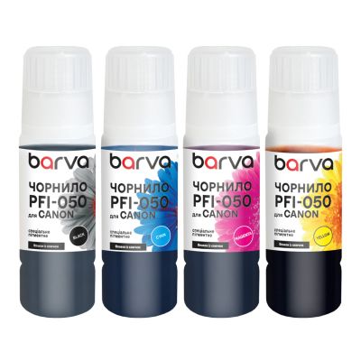 ������� Barva Canon PFI-050 4x70 ��, special, pigmented BK/C/M/Y OneKey (C050-070-MP) - �������� 1