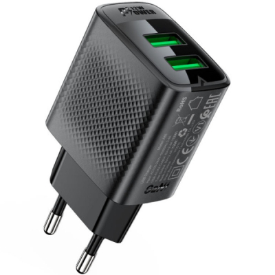 �������� ������� Acefast 2xUSB 12W A86 black (6974316283270) - �������� 3