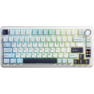 ���������� Aula S75 Pro Star Vector Switch Wireless/Bluetooth/USB UA White (6978080502148) - �������� 1