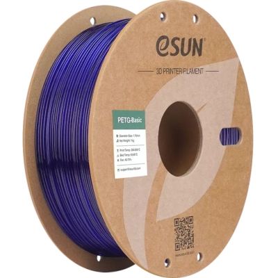 ������� ��� 3D-�������� eSUN PETG BASIC Translucent 1,75mm 1kg BLUE (PETG-BASIC175T-U1P1) - �������� 1