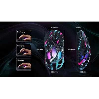 ����� GravaStar Mercury X Pro 8K RGB Wireless/Bluetooth/USB Neon Graffiti (GS_X_PRO_CG_BLK) - �������� 7