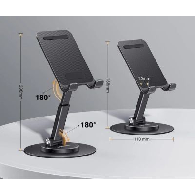 ϳ������� �� �������� �� �������� LP805 Swivel & Foldable Multi-Angle Phone Stand Black Ugreen (35152) - �������� 4