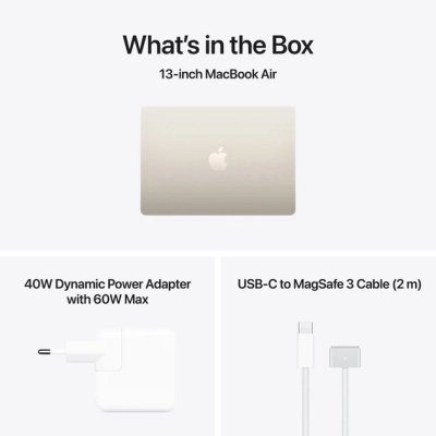 ������� Apple MacBook Air 13 M5 A3449 Starlight (MDHD4UA/A) - �������� 9
