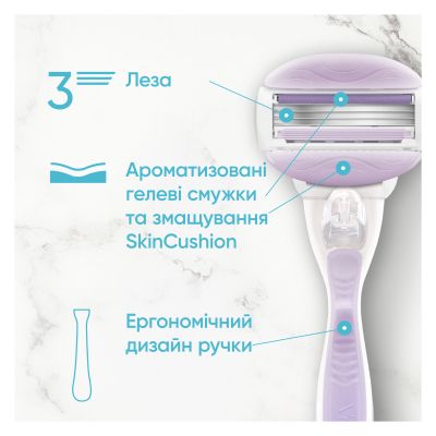 ������� ������� Gillette Venus ComfortGlide Breeze 6 ��. + ����� (8700216969314) - �������� 4