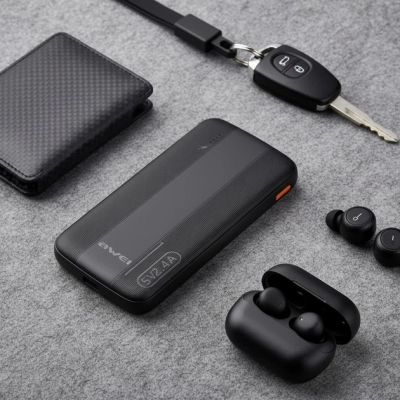 ������� ������������ AWEI 10000mAh P20K, 12W, Black (6954284009744) - �������� 6
