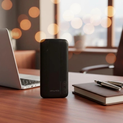 ������� ������������ AWEI 10000mAh P20K, 12W, Black (6954284009744) - �������� 8