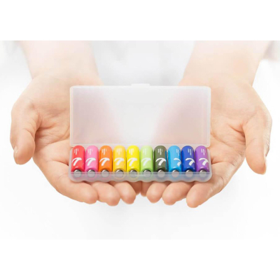 ��������� CUKTECH AAA rainbow alkaline battery plastic case * 10 (CUKAAB07CNMX) - �������� 3
