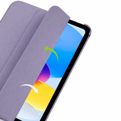 ����� �� �������� BeCover Tri Fold Hard Apple iPad 10.9" (2022/2024) / iPad (A16) 2025 11" Lavender Purple (715155) - �������� 3