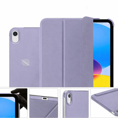 ����� �� �������� BeCover Tri Fold Hard Apple iPad 10.9" (2022/2024) / iPad (A16) 2025 11" Lavender Purple (715155) - �������� 5