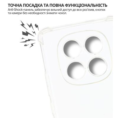 ����� �� ��������� �������� BeCover Anti-Shock Xiaomi Redmi Note 15 5G Clear (715070) - �������� 4