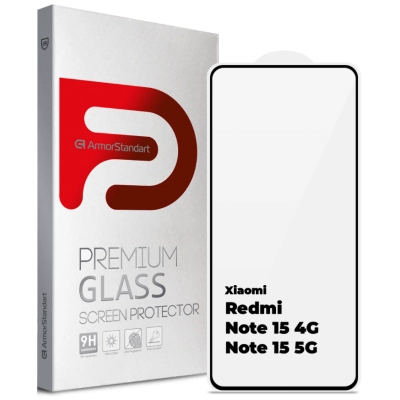 ������ �������� Armorstandart Edge Glue Curved Xiaomi Redmi Note 15 4G / Note 15 5G (ARM90044) - �������� 1
