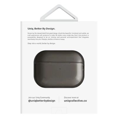 ����� ��� ��������� Uniq Glase AirPods Pro 2 gen Glossy Smoke (8886463683590) - �������� 4