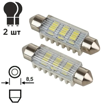 ��������� PULSO LED SV8.5/T11x41mm/6 SMD-5730/9-18v/100Lm (LP-64041) - �������� 2