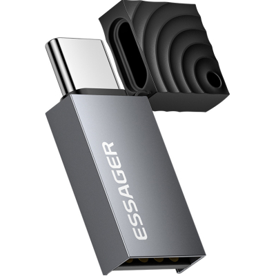 �������� �������� ����-���� Essager USB-C + USB-A to Micro SD black (EDKTF-QW0G-P) - �������� 1