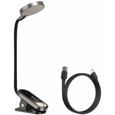 ���������� ����� Baseus Comfort Reading Mini Clip Lamp with battery Dark Gray (DGRAD-0G) - �������� 1