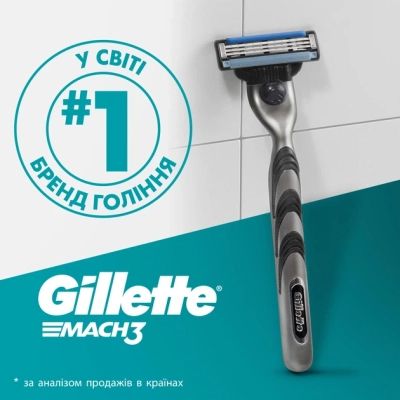 ����� ������ Gillette Mach3 10 ��. + Mach3 Charcoal 5 ��. (8700216876094) - �������� 7