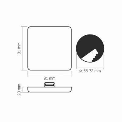 ��������� Videx VLE-DLFS-094 9W 4000K (VLE-DLFS-094) - �������� 3