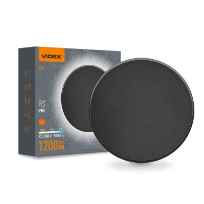 ��������� Videx IP65 VIDEX WL03 12W 3000K-4000K-6500K Black (VL-WL03-12CB) - �������� 3