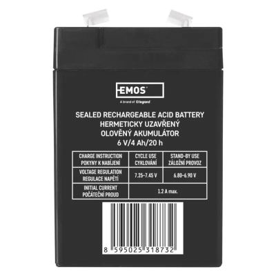 ������� ��� ��� ������� � ��� EMOS B9641 AGM 6V 4Ah fast 4,7mm (B9641) - �������� 3