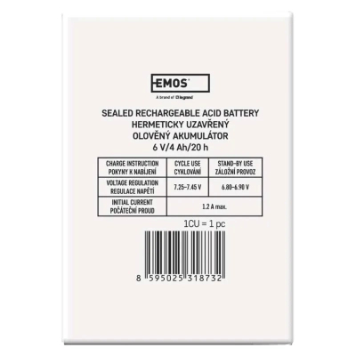 ������� ��� ��� ������� � ��� EMOS B9641 AGM 6V 4Ah fast 4,7mm (B9641) - �������� 5