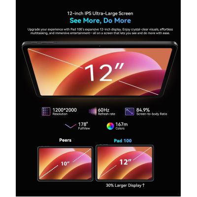 ������� Oscal Pad 100 12.0" 6/256GB 4G (LTE) Sky Blue (6931548326335) - �������� 21
