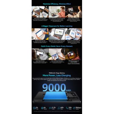 ������� Oscal Pad 100 12.0" 6/256GB 4G (LTE) Sky Blue (6931548326335) - �������� 27