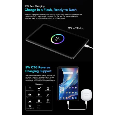 ������� Oscal Pad 100 12.0" 6/256GB 4G (LTE) Sky Blue (6931548326335) - �������� 28