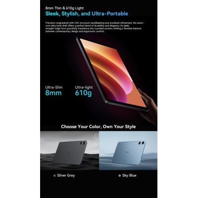 ������� Oscal Pad 100 12.0" 6/256GB 4G (LTE) Sky Blue (6931548326335) - �������� 9