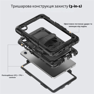 ����� ��� �������� BeCover FortTab Samsung Galaxy Tab A11 Plus SM-X236B 11.0" Black (715640) - �������� 10