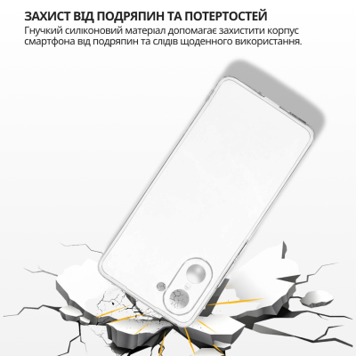 ����� ��� ���������� �������� BeCover Silicone OnePlus Nord CE 5 5G Transparent (715697) - �������� 4